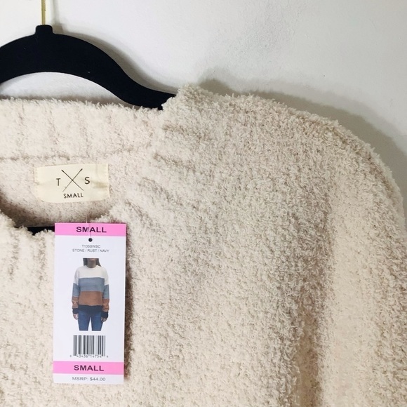 NWT TS sweater women soft small Colorblock - Picture 2 of 10